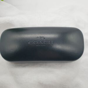 ♤ Coach Black Hard-shell Eyeglass Case 6"x2.5"x2"